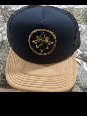NEW Navy blue MARVEL hat with Gold Logo